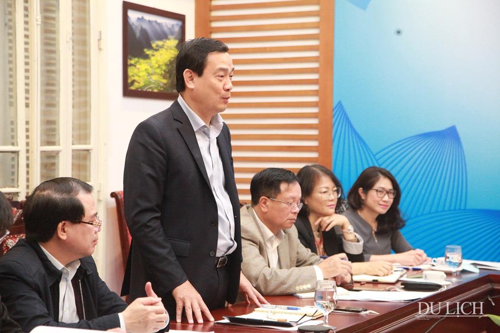 Tổng cục trưởng TCDL Nguyễn Trùng Khánh phát biểu tại buổi làm việc